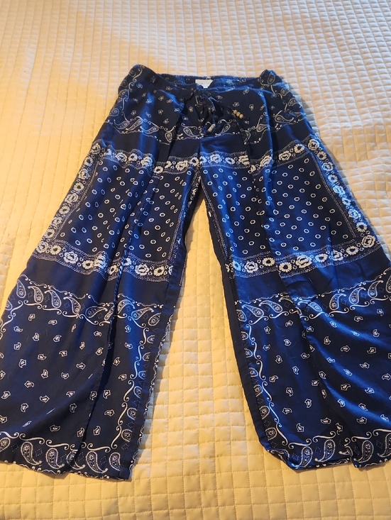 Ralph Lauren Pants - Denim & Supply By  Ralph Lauren Navy Bandana Print Smocked Waist Pants